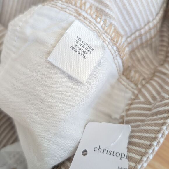 Christopher & Banks The Perfect Jean Shaped Fit Mid Rise Crop Jeans Size 16 - Picture 6 of 6